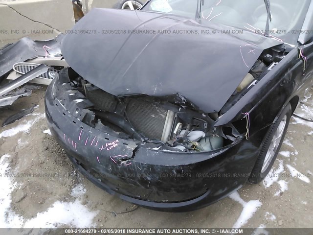 1G8AL52FX3Z115628 - 2003 SATURN ION LEVEL 3 BLACK photo 6