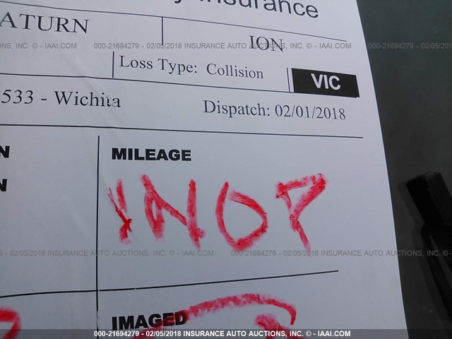 1G8AL52FX3Z115628 - 2003 SATURN ION LEVEL 3 BLACK photo 7