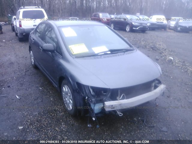 2HGFA1F34AH529982 - 2010 HONDA CIVIC VP GRAY photo 1