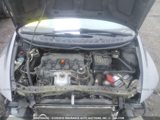 2HGFA1F34AH529982 - 2010 HONDA CIVIC VP GRAY photo 10