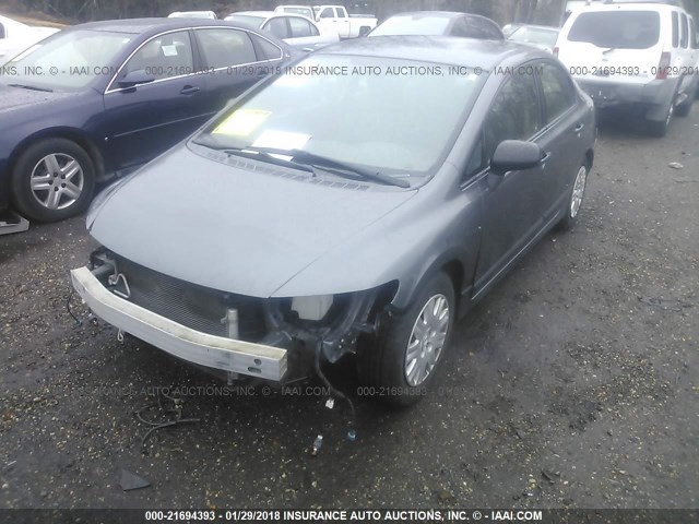 2HGFA1F34AH529982 - 2010 HONDA CIVIC VP GRAY photo 2