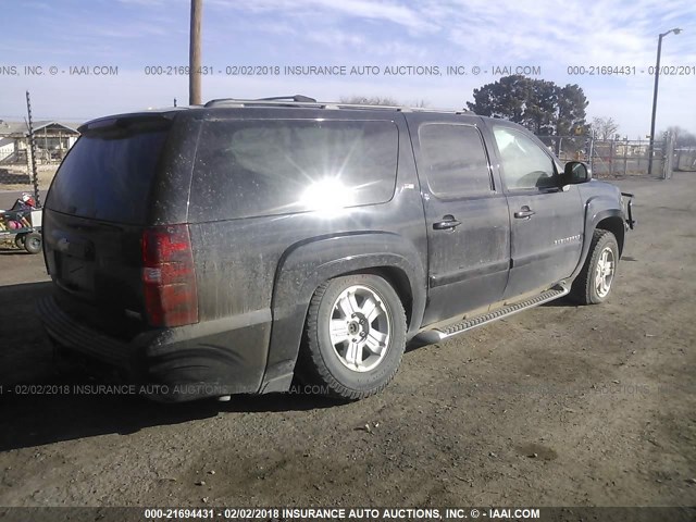 1GNFK26349R194968 - 2009 CHEVROLET SUBURBAN K1500 LT BLACK photo 4