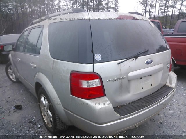 1FMZK03147GA01803 - 2007 FORD FREESTYLE LIMITED SILVER photo 3