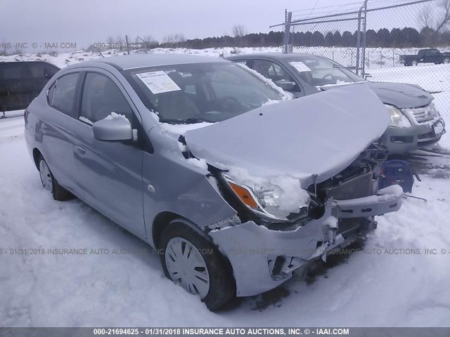 ML32F3FJ5HHF06855 - 2017 MITSUBISHI MIRAGE G4 ES ვერცხლისფერი ფოტო 1