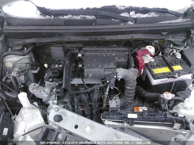 ML32F3FJ5HHF06855 - 2017 MITSUBISHI MIRAGE G4 ES ვერცხლისფერი ფოტო 10