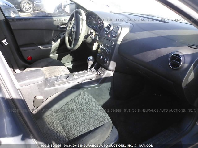 1G2ZF57B084181152 - 2008 PONTIAC G6 VALUE LEADER/BASE GRAY photo 5