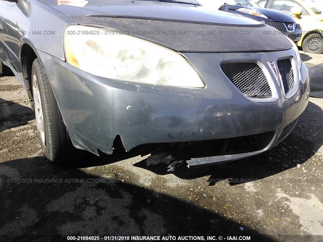 1G2ZF57B084181152 - 2008 PONTIAC G6 VALUE LEADER/BASE GRAY photo 6