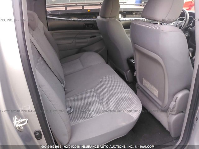 5TFJX4GN4FX038792 - 2015 TOYOTA TACOMA DOUBLE CAB PRERUNNER SILVER photo 8