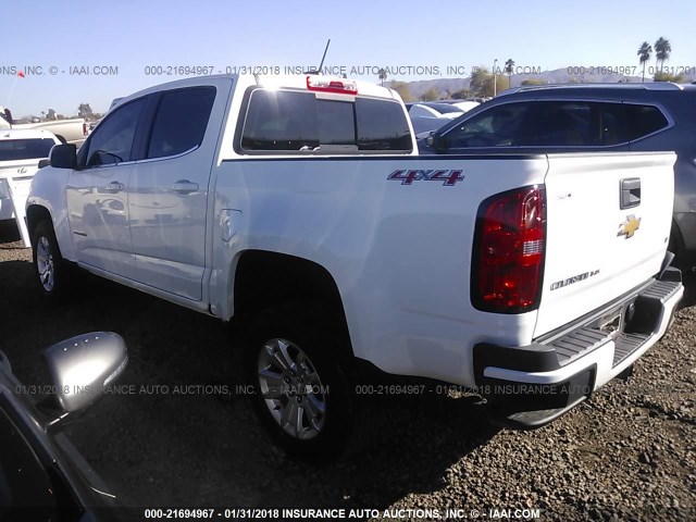 1GCGTCEN7H1193782 - 2017 CHEVROLET COLORADO LT WHITE photo 3