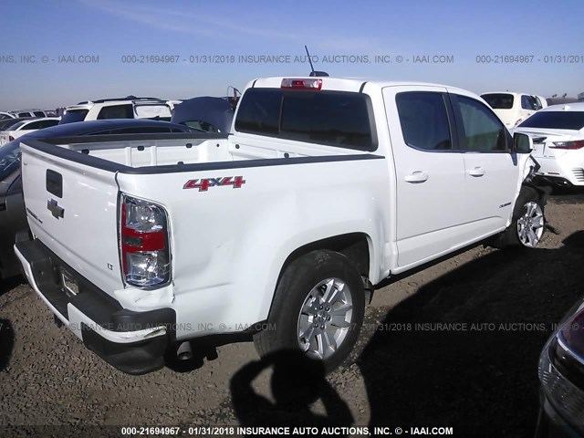 1GCGTCEN7H1193782 - 2017 CHEVROLET COLORADO LT WHITE photo 4