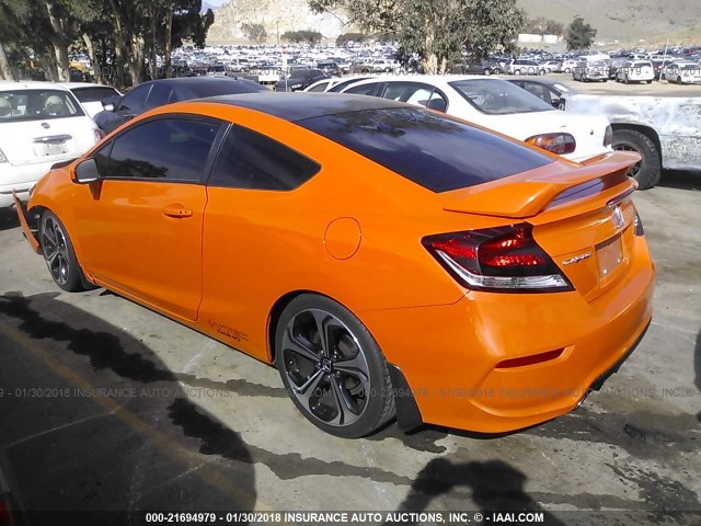 2HGFG4A58EH704281 - 2014 HONDA CIVIC SI ORANGE photo 3