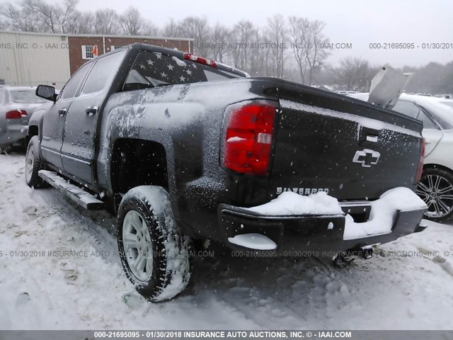 3GCUKREC6GG261383 - 2016 CHEVROLET SILVERADO K1500 LT BLACK photo 3