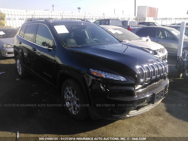 1C4PJLCB1JD615273 - 2018 JEEP CHEROKEE LATITUDE BLACK photo 1