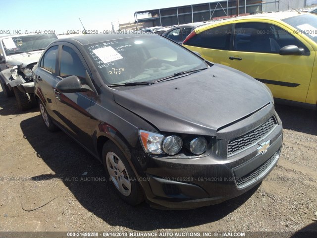 1G1JA5SH7E4115317 - 2014 CHEVROLET SONIC LS BLACK photo 1