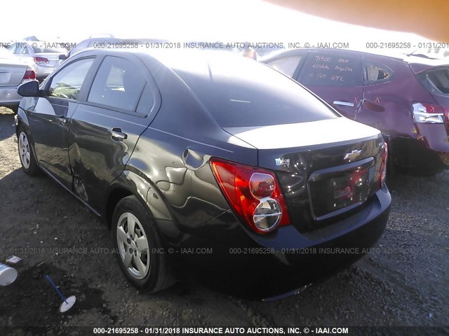 1G1JA5SH7E4115317 - 2014 CHEVROLET SONIC LS BLACK photo 3
