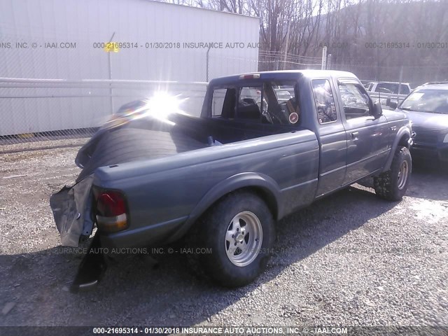 1FTCR15X1RTA01927 - 1994 FORD RANGER SUPER CAB GRAY photo 4