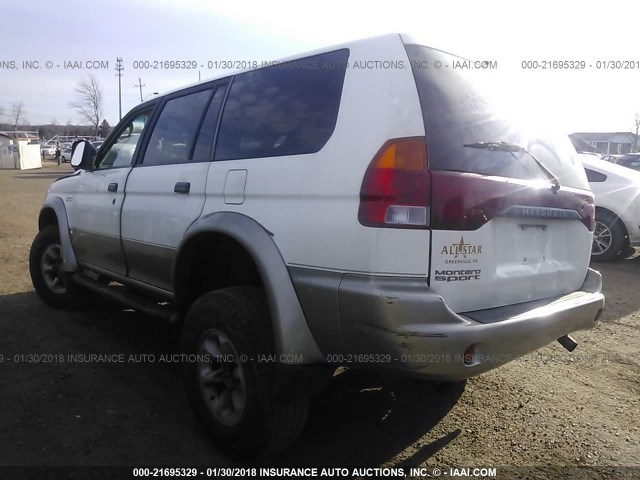 JA4LS31P8VP018534 - 1997 MITSUBISHI MONTERO SPORT LS WHITE photo 3