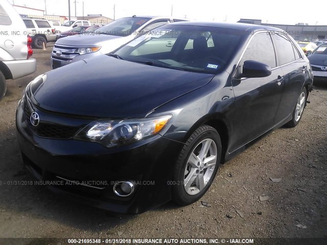 4T1BF1FK3EU857141 - 2014 TOYOTA CAMRY L/SE/LE/XLE 蓝色 照片 2