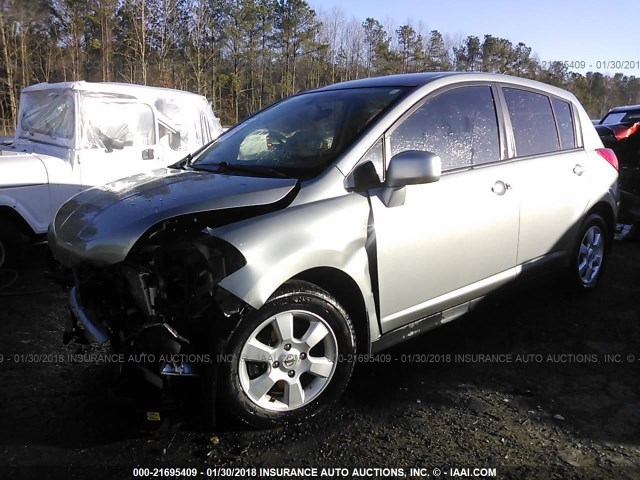 3N1BC13E17L455811 - 2007 NISSAN VERSA S/SL GRAY photo 2