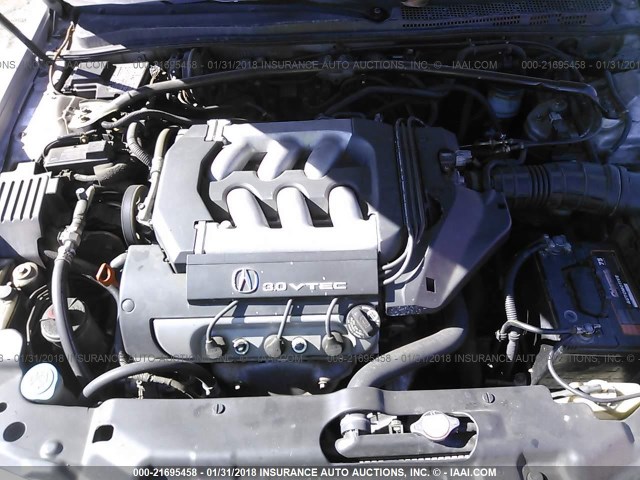 19UYA2252VL011643 - 1997 ACURA 3.0CL ვერცხლისფერი ფოტო 10