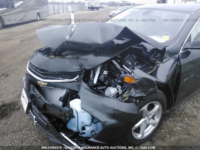 1G1ZB5ST8JF106984 - 2018 CHEVROLET MALIBU LS ნაცრისფერი ფოტო 6