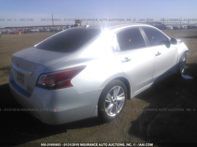 1N4AL3AP4DN542113 - 2013 NISSAN ALTIMA 2.5/S/SV/SL SILVER photo 4