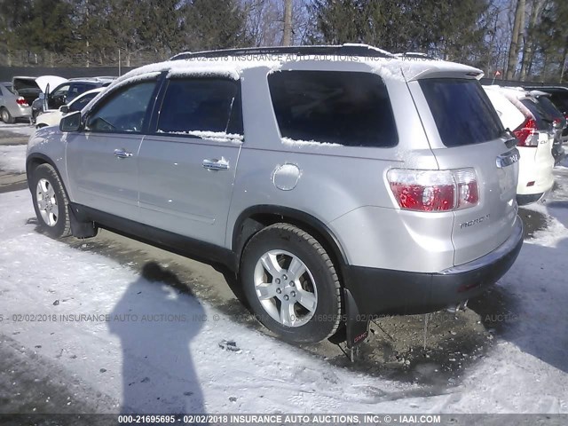 1GKLVLED2AJ117414 - 2010 GMC ACADIA SLE SILVER photo 3