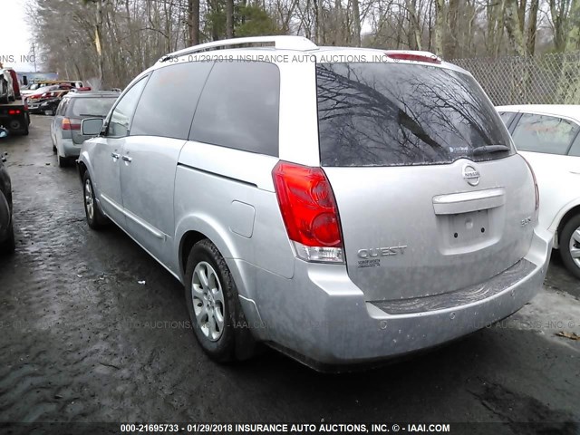 5N1BV28U89N103255 - 2009 NISSAN QUEST S/SE/SL GRAY photo 3