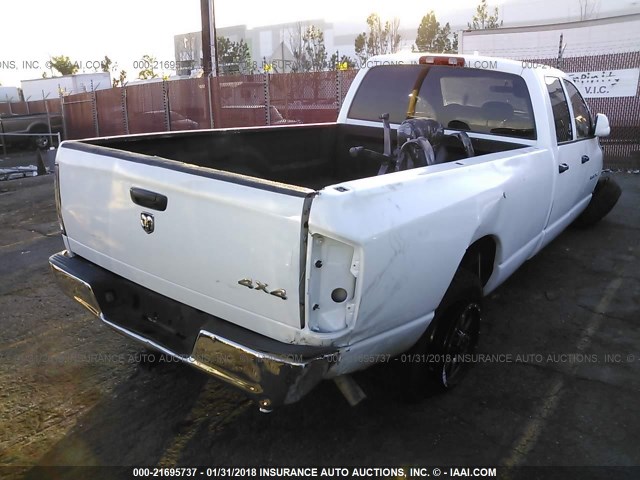 3D7KR28D75G742891 - 2005 DODGE RAM 2500 ST/SLT 白色 照片 4