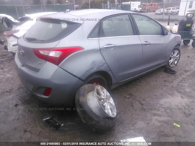 KMHD35LH7FU244135 - 2015 HYUNDAI ELANTRA GT GRAY photo 4