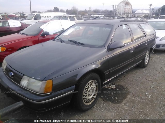 1FACP5746LG194744 - 1990 FORD TAURUS GL BLUE photo 2