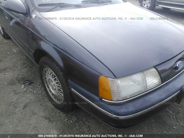 1FACP5746LG194744 - 1990 FORD TAURUS GL BLUE photo 6