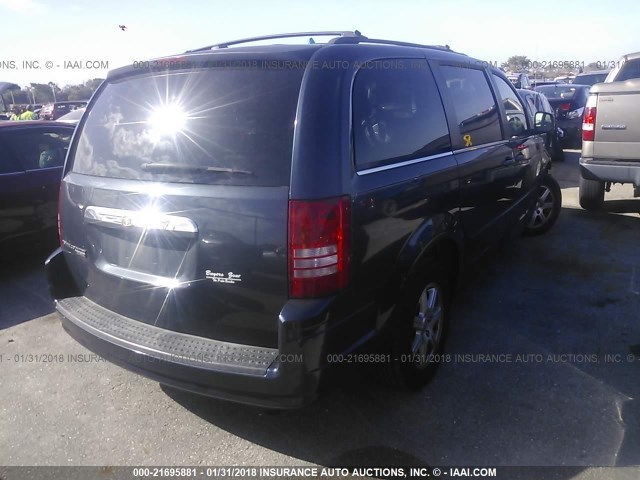 2A8HR54P08R682420 - 2008 CHRYSLER TOWN & COUNTRY TOURING BLUE photo 4