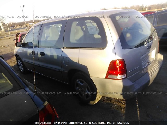 2FTZA54606BA52851 - 2006 FORD FREESTAR SILVER photo 3