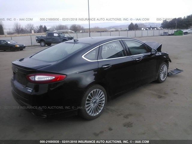 3FA6P0K90GR316600 - 2016 FORD FUSION TITANIUM BLACK photo 4