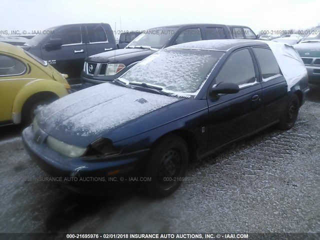 1G8ZK8275WZ100166 - 1998 SATURN SW2 BLUE photo 2