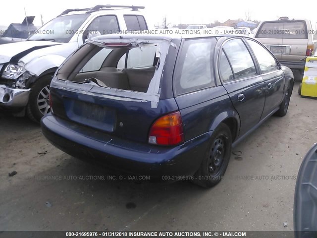 1G8ZK8275WZ100166 - 1998 SATURN SW2 BLUE photo 4