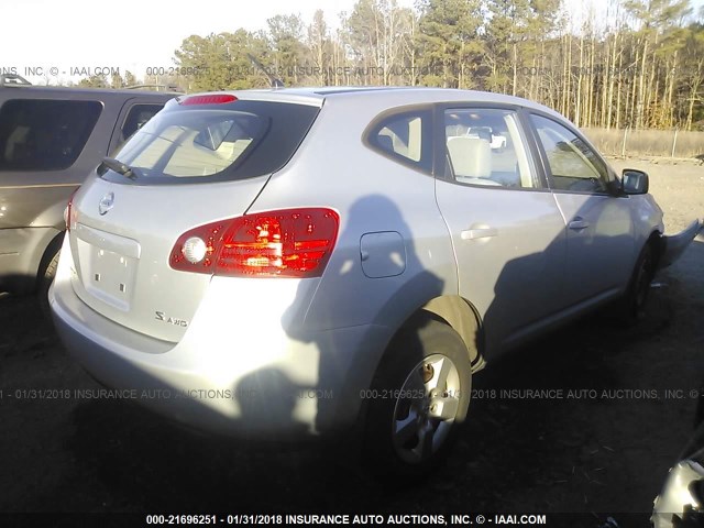 JN8AS58V89W163151 - 2009 NISSAN ROGUE S/SL SILVER photo 4