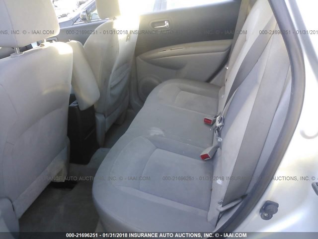 JN8AS58V89W163151 - 2009 NISSAN ROGUE S/SL SILVER photo 8