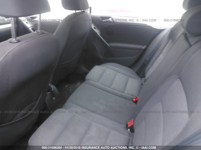 WVWDB7AJ8BW017138 - 2011 VOLKSWAGEN GOLF GRAY photo 8