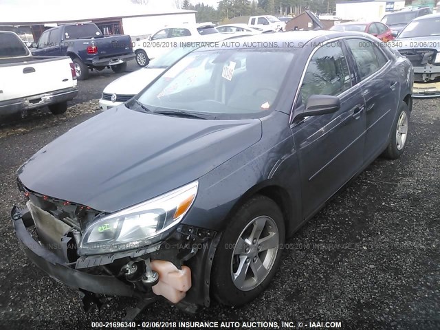 1G11B5SL7FF330574 - 2015 CHEVROLET MALIBU LS ნაცრისფერი ფოტო 2