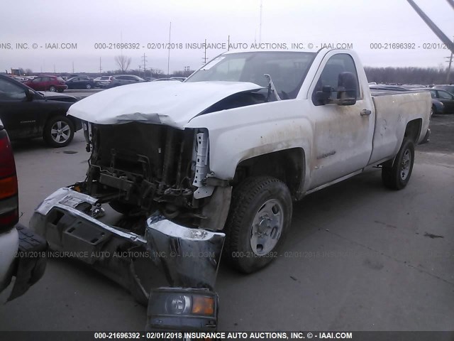 1GC0KUEG7FZ145693 - 2015 CHEVROLET SILVERADO K2500 HEAVY DUTY WHITE photo 2