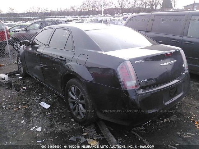 2C3CCAGG4EH222576 - 2014 CHRYSLER 300 S BLACK photo 3