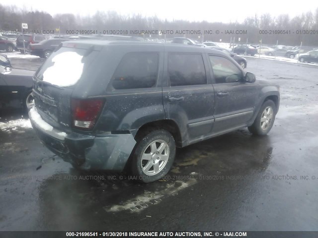 1J8GR48K68C129428 - 2008 JEEP GRAND CHEROKEE LAREDO BLUE photo 4