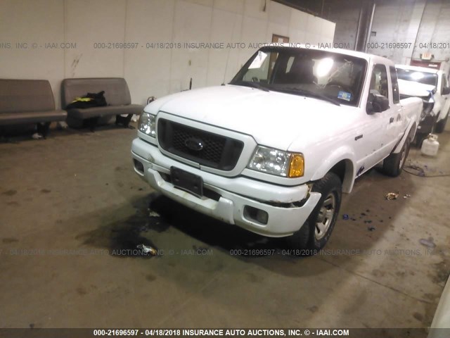 1FTYR14UX4PB23894 - 2004 FORD RANGER SUPER CAB WHITE photo 2