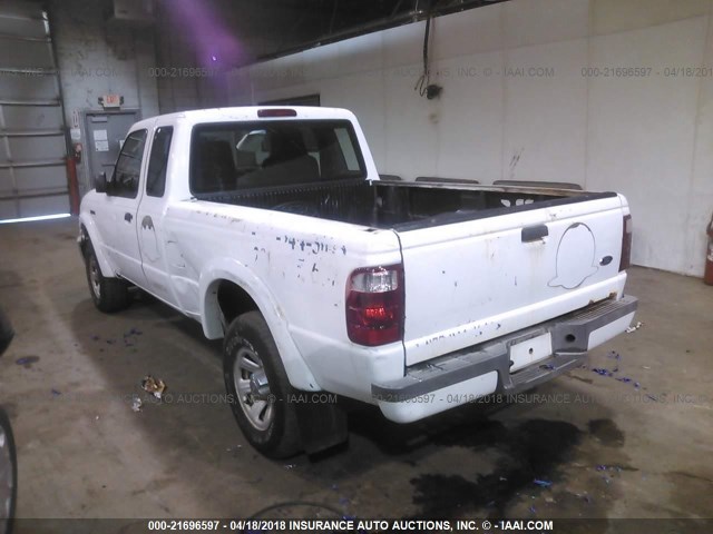 1FTYR14UX4PB23894 - 2004 FORD RANGER SUPER CAB WHITE photo 3