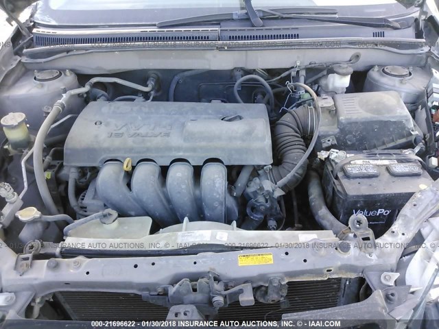 2T1BR32E94C208091 - 2004 TOYOTA COROLLA CE/LE/S GRAY photo 10