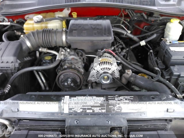 1J4GL48K13W677122 - 2003 JEEP LIBERTY SPORT/FREEDOM წითელი ფოტო 10