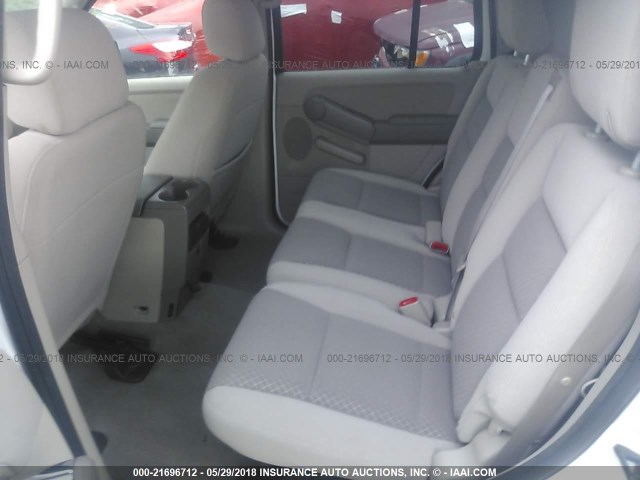 1FMEU62E36UA60552 - 2006 FORD EXPLORER XLS WHITE photo 8