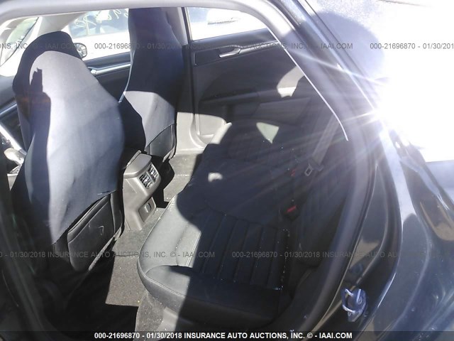 3FA6P0H73FR305496 - 2015 FORD FUSION SE GRAY photo 8